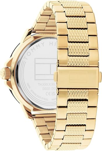 Tommy Hilfiger NELSON Men's Watch, Analog 46 mm - Gold