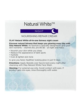 Olay Natural White Night Nourishing Repair Cream 50ml