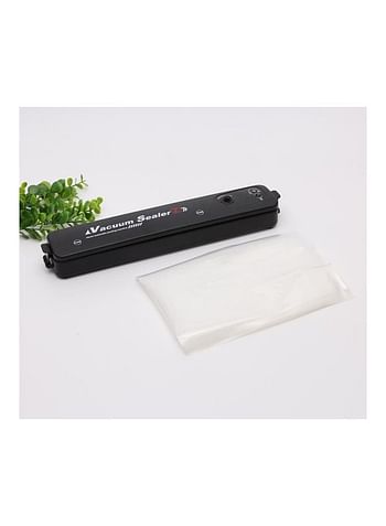 One-Touch Automatic Vacuum Sealing Machine With Sealing Bags Food Saver Black 37.30*7.00*8.50cm