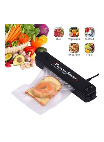 Generic Upgrade Vacuum Sealer Automatic Food Saver Machine Black 37.5*7*10.5cm