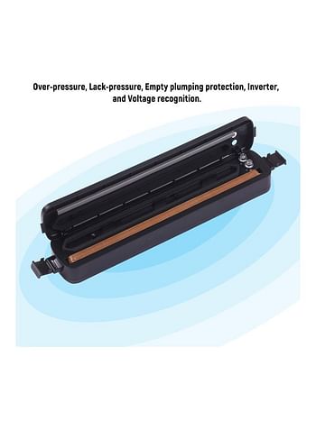 Generic Upgrade Vacuum Sealer Automatic Food Saver Machine Black 37.5*7*10.5cm