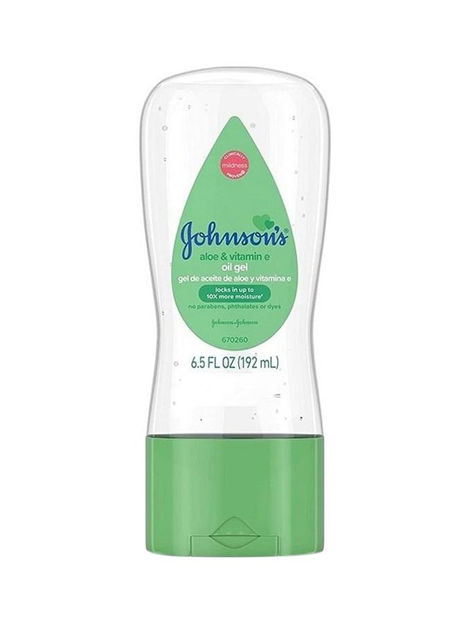 Johnson's Baby Gel Oil With Aloe & Vitamin Clear 192ml