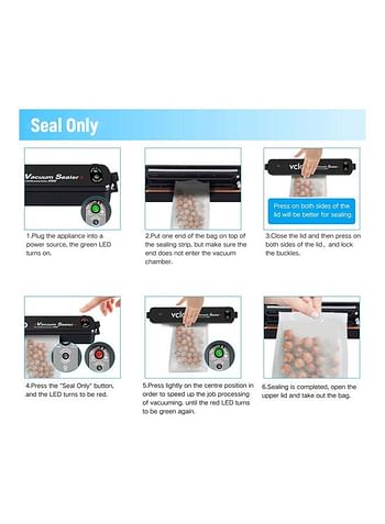 Upgrade Vacuum Sealer Machine SS-86 Black