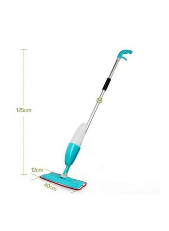 180 Degree Rotating Automatic Water Spray Mop Green/Silver/Black