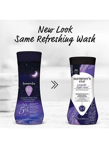 Summer's Eve Night-Time Cleansing Wash lavender 354ml