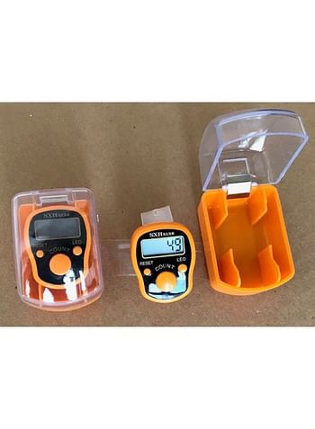 5-Piece Digital Finger Counter Yellow/Black