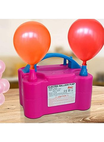 Smayda Electric Balloon Pump Pink/ Blue Durable Sturdy Made Up With Premium Quality