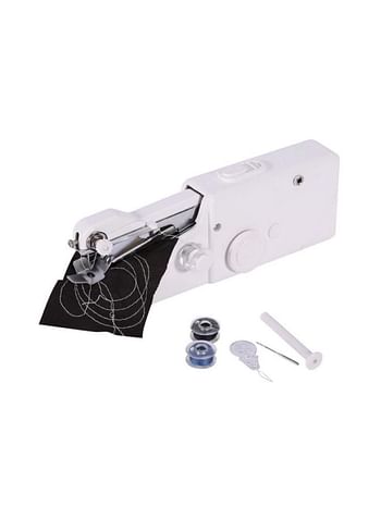 Yostyle Handheld Mini Sewing Machine White/Silver 20X11.5X21centimeter NB-324 White/Silver