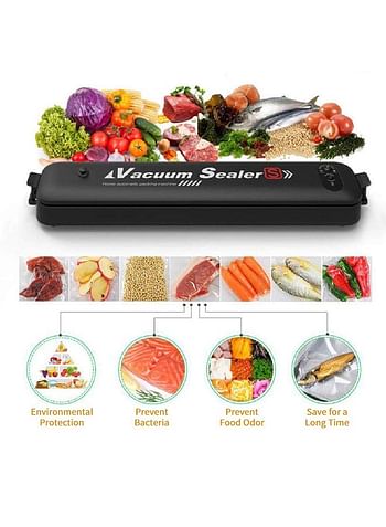 Automatic Small Portable Food Vacuum Sealer H76US Black