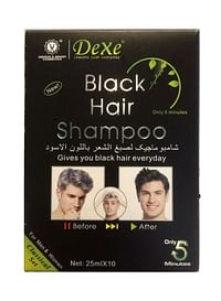 Dexe Pack Of 10 Hair Dye Shampoo Black 250ml