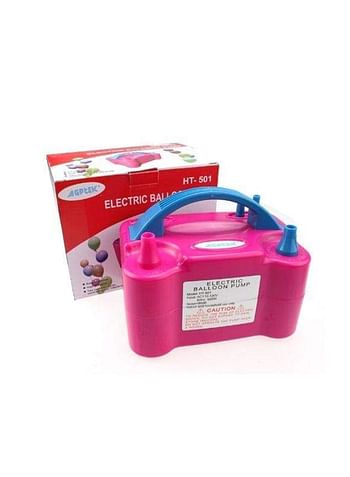 YOUMAY Electric Balloon Pump Pink/Blue