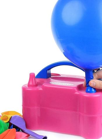 Dual Nozzle Electric Balloon Blower Air Pump