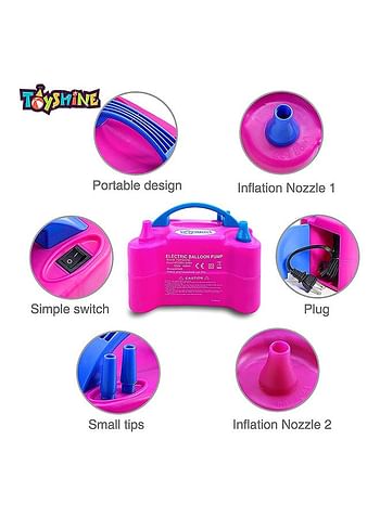 Dual Nozzle Electric Balloon Blower Air Pump