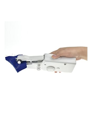 Portable Handheld Powered Handy Stitching Sewing Machine White