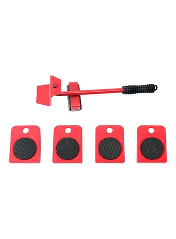 KKmoon Furniture Lifter Transport Tools Set Red/Black