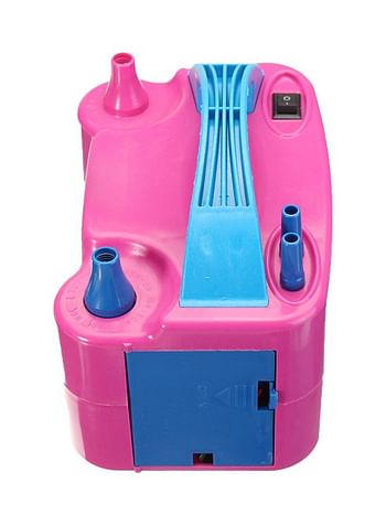 Electric Balloon Blower Air Pump Pink/Blue