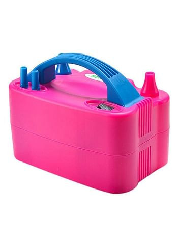 Electric Balloon Blower Air Pump Pink/Blue