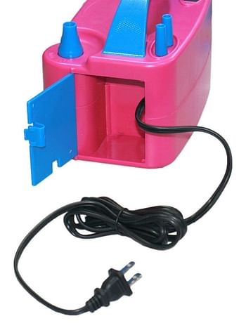 Electric Balloon Blower Air Pump Pink/Blue