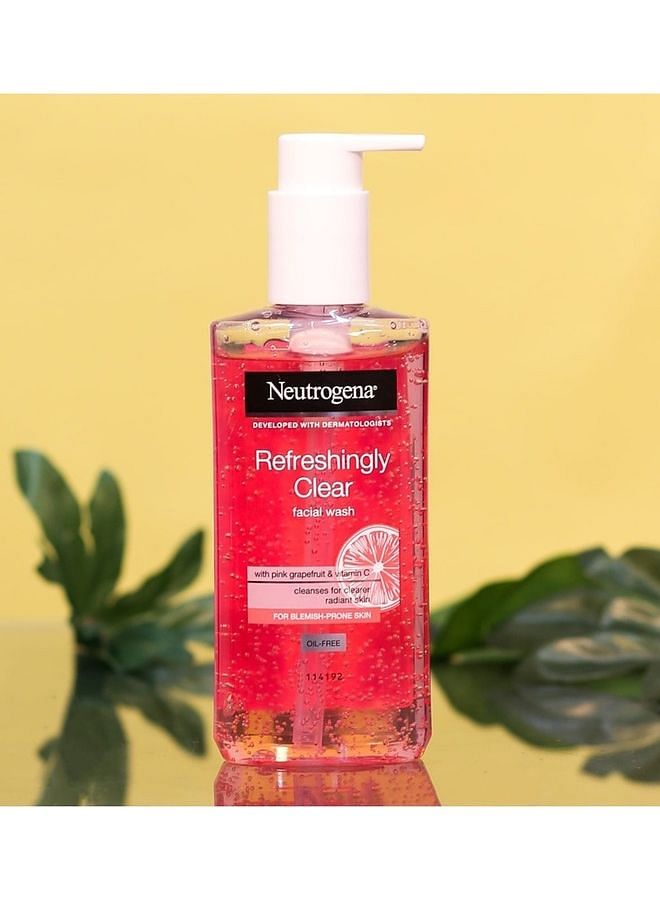 Neutrogena Refreshingly Clear Facial Wash, Pink Grapefruit & Vitamin C 200ml