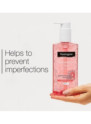 Neutrogena Refreshingly Clear Facial Wash, Pink Grapefruit & Vitamin C 200ml