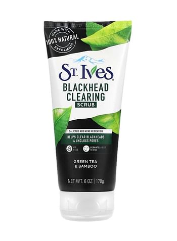 ST. Ives Black Head Clearing Green Tea Scrub 170grams