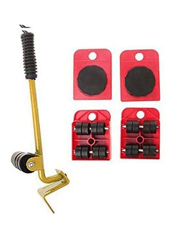 Furniture Mover Tool Set Furniture Transport Lifter Heavy Stuffs Moving Tool Red