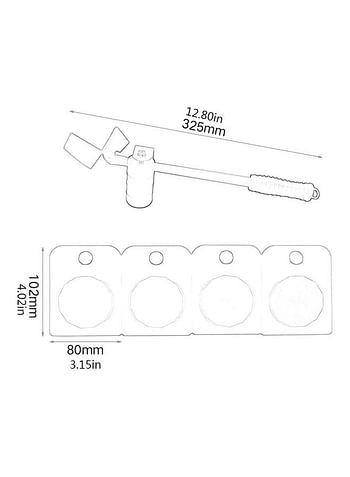 4-Piece Mover Roller With Wheel Bar Furniture Lifter Yellow