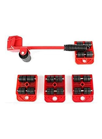 Furniture Transport Lifter tool Set Heavy Stuffs Moving Wheel Red