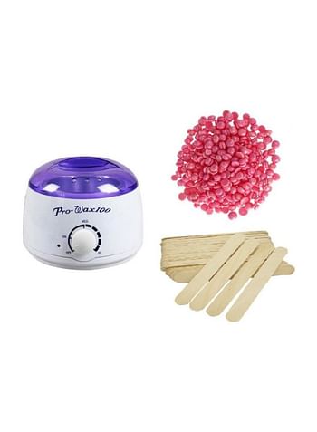 Pro-Wax100 Hair Removal Wax Heater Set White/Purple/Beige