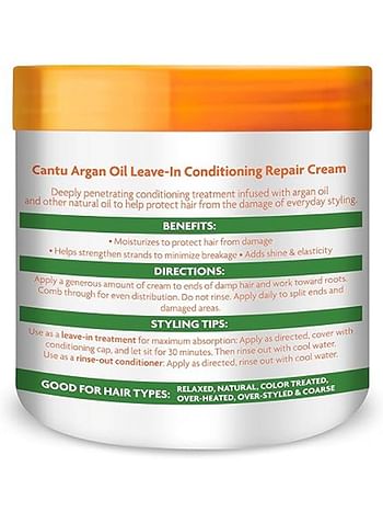 Cantu Argan Oil Leave-In Conditioning Repair Cream 453grams