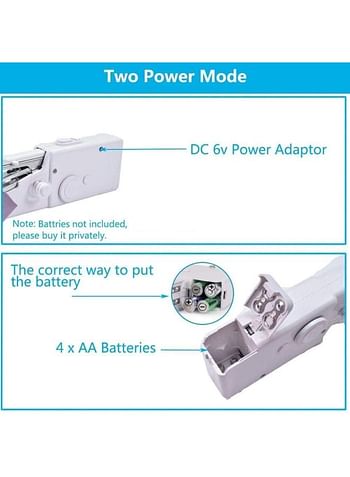 ANSELF Portable Mini Sewing Machine 111283 White