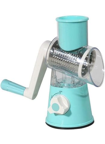 Multi-Functional Drum Rotary Vegetable Cutter Blue