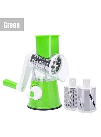 Multifunctional Vegetable Grater Green 24 x 12 x 19centimeter