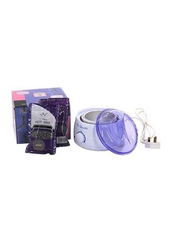 Pro-Wax100 Hot Wax With Heating Machine White/Purple