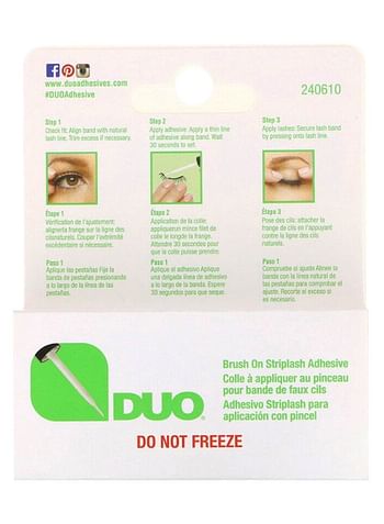 Duo Brush On Striplash Eyelash Adhesive White/Clear