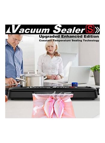 Household Vacuum Sealer Machine Black 37.3x8.1x9.9cm