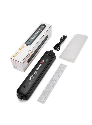 Full- Automatic Electric Vacuum Sealer Black 37 x 5.5 x 7cm