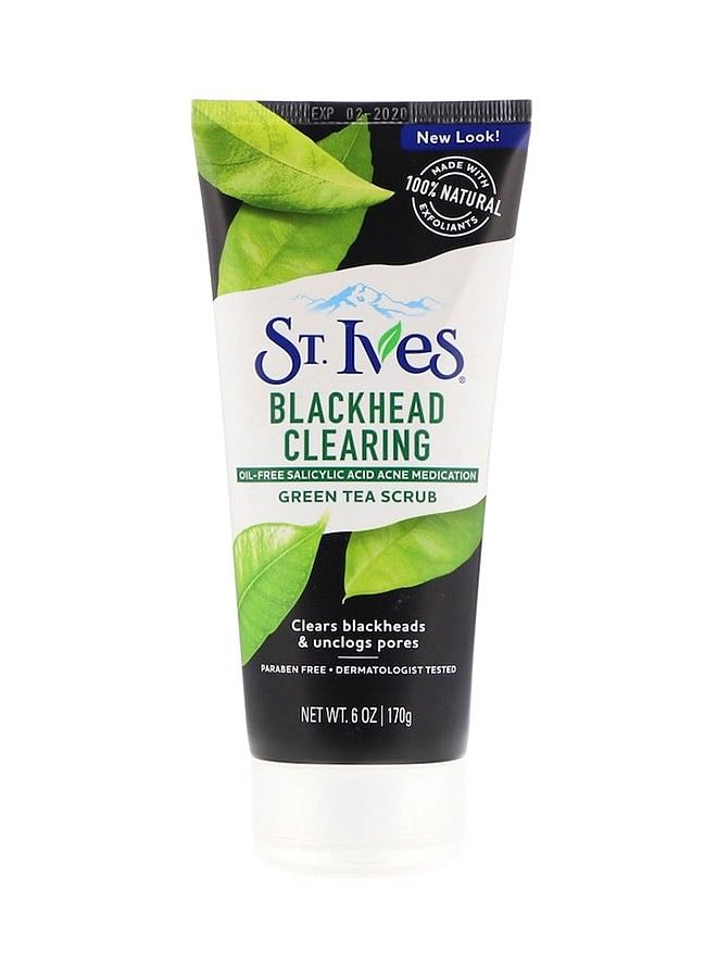 ST. Ives 2-Piece Blackhead Clearing Green Tea Scrub Set Black 2 x 170grams