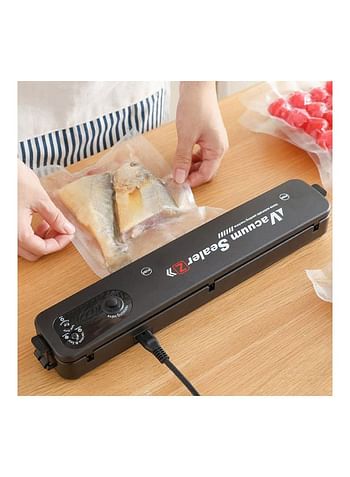 AnneFish Household Automatic Vacuum Sealing Machine black 37x8.5x7cm