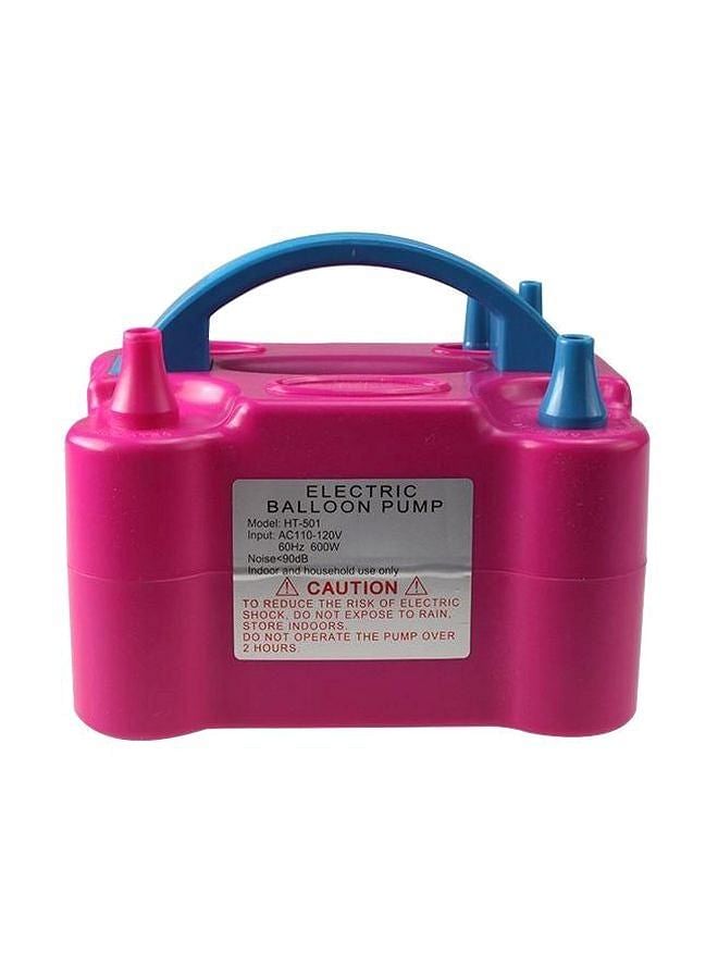 Generic Electric Powered Balloon Pump Pink/Blue