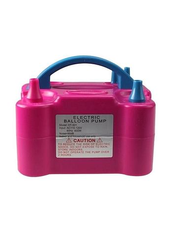 Generic Electric Powered Balloon Pump Pink/Blue