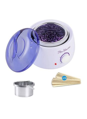 Pro-Wax100 Wax Machine With 2 Hot Wax White/Purple 15x15x12cm