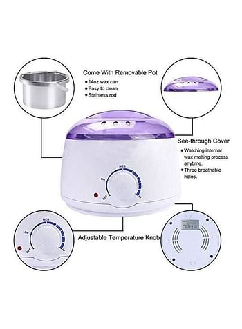 Pro-Wax100 Wax Machine With 2 Hot Wax White/Purple 15x15x12cm