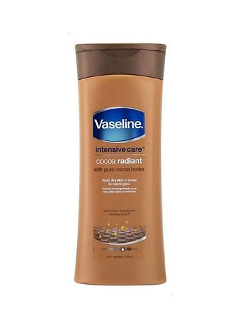 Vaseline Intensive Care Cocoa Radiant Body Lotion With Pure Cocoa Butter Brown 400ml