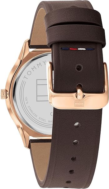 Tommy Hilfiger ADRIAN Men's Watch, Analog 40 mm - Brown