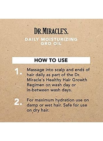 Dr. Miracle's Daily Moisturizing Gro Oil