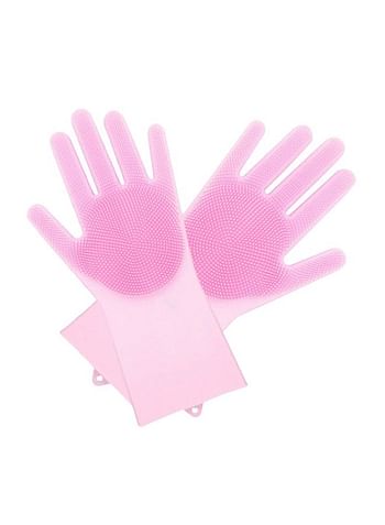 2-Piece Silicone Cleaning Gloves