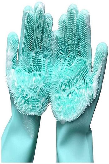 Wingenes Heat Resistant Silicone Gloves Green