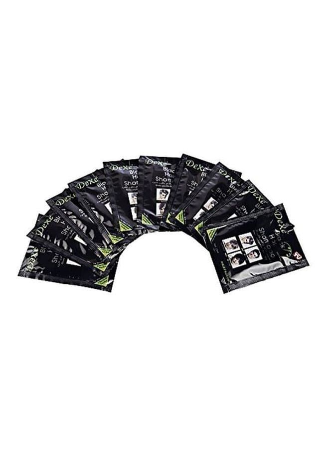 Dexe 10-Piece Black Hair Shampoo Pouches 10x25ml