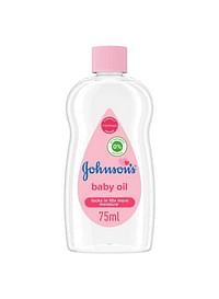 Johnson's Baby Oil, Dermatologically Tested Formula for Delicate Skin, 75ml - 6223000650530